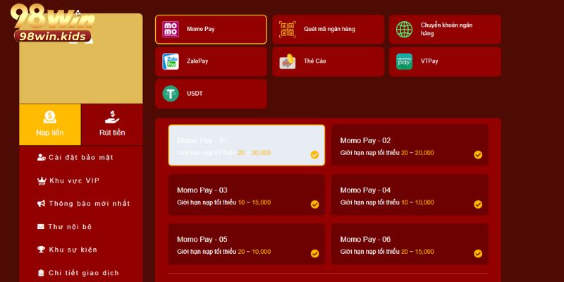 Nạp Tiền 98Win: Hướng Dẫn Cách Nạp Tiền Nhanh Chóng 2026 Nạp Tiền 98Win: Hướng Dẫn Cách Nạp Tiền Nhanh Chóng 2026