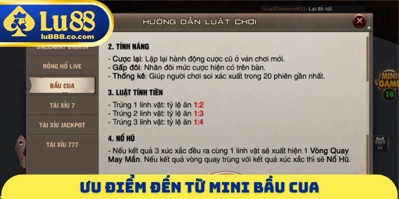 Mini Bầu Cua LU88 - Cửa Cược Tối Ưu Để Trải Nghiệm Mỗi Ngày